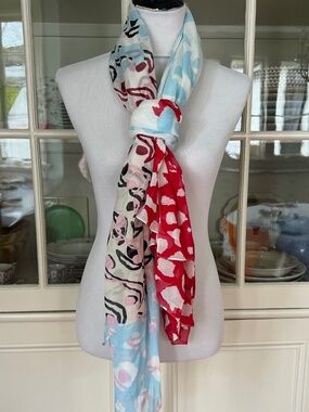 Diane von Furstenberg Cotton Scarf, 68 inches by 40 inches